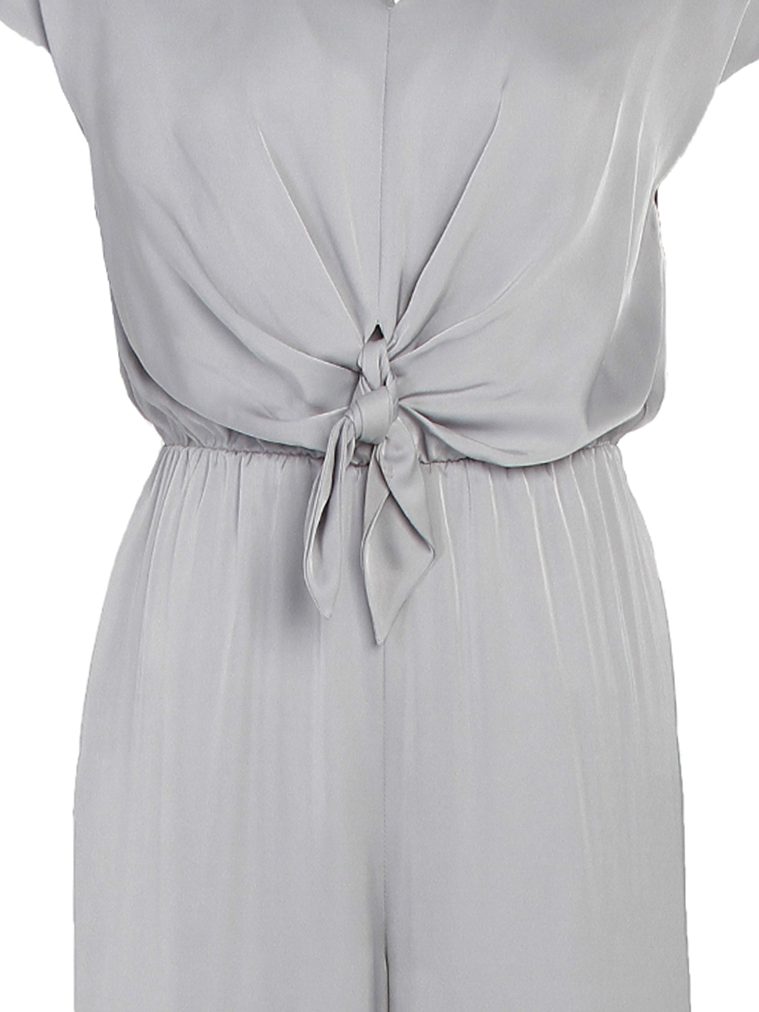 Zalin Front Twist Knot Jumpsuit