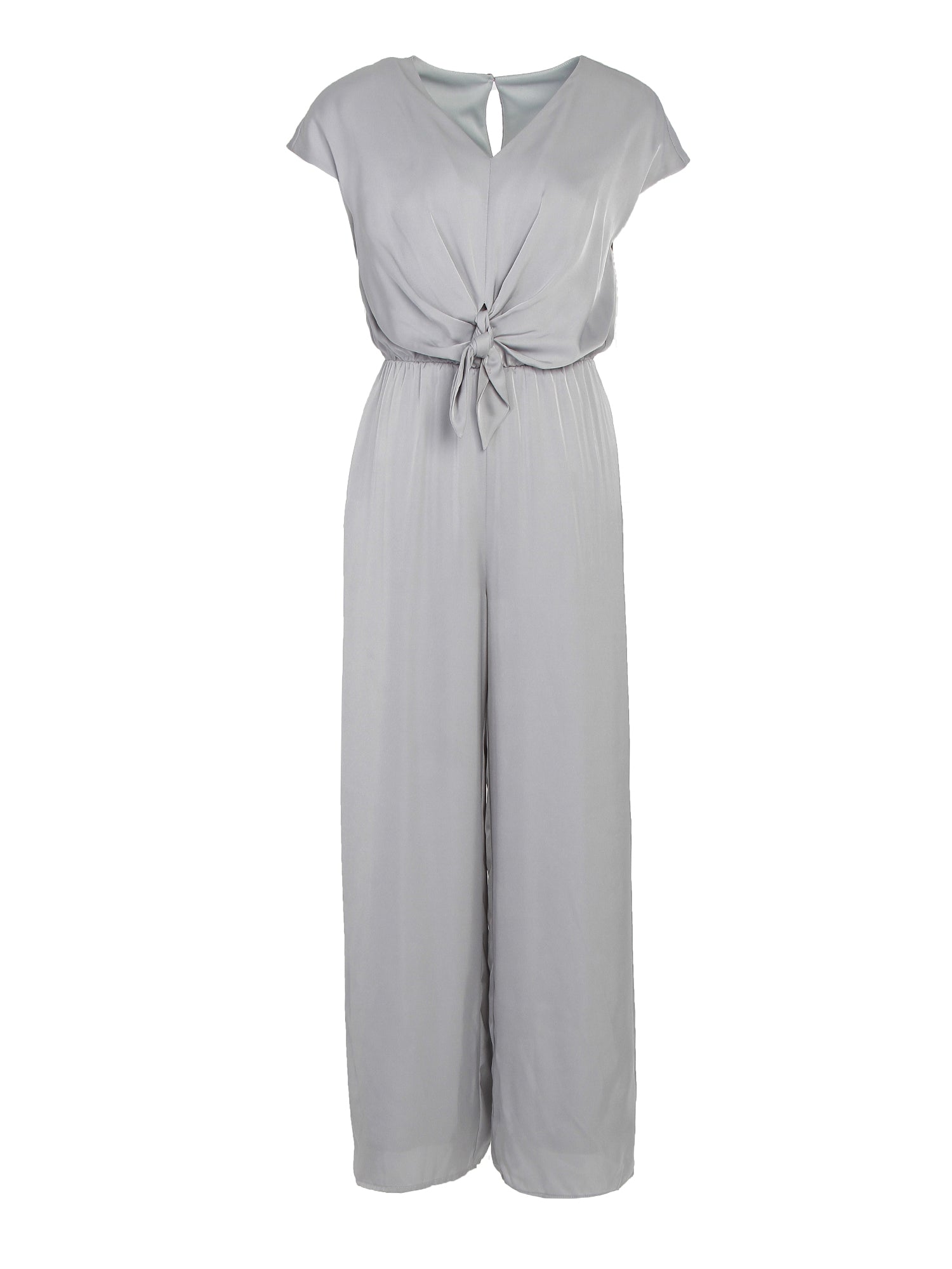 Zalin Front Twist Knot Jumpsuit