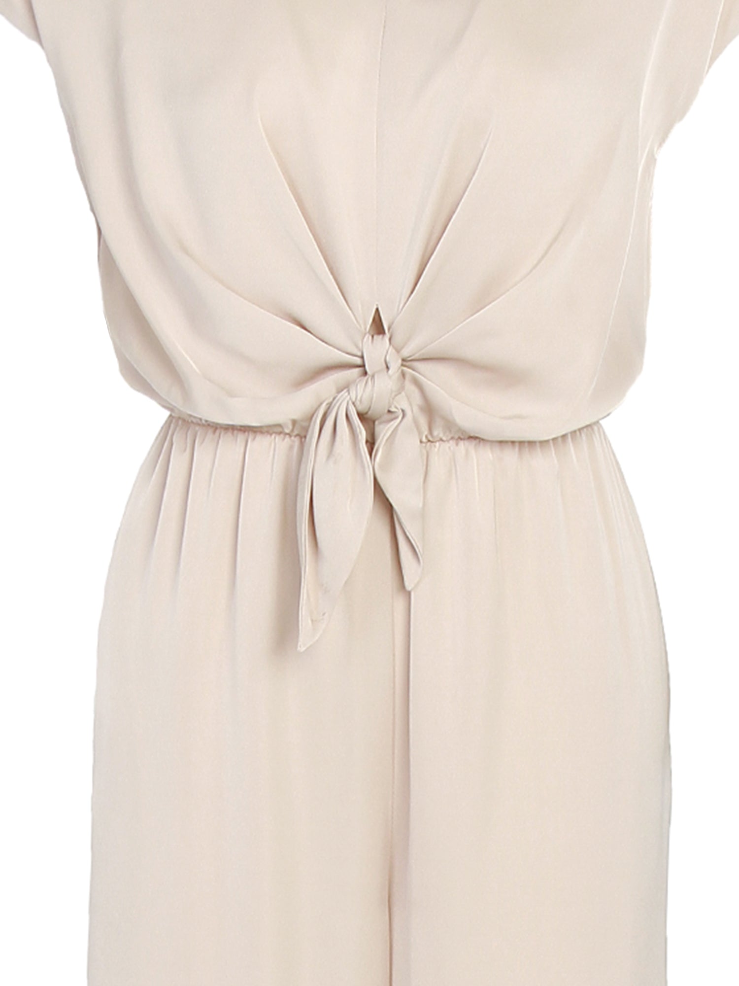 Zalin Front Twist Knot Jumpsuit