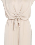 Zalin Front Twist Knot Jumpsuit