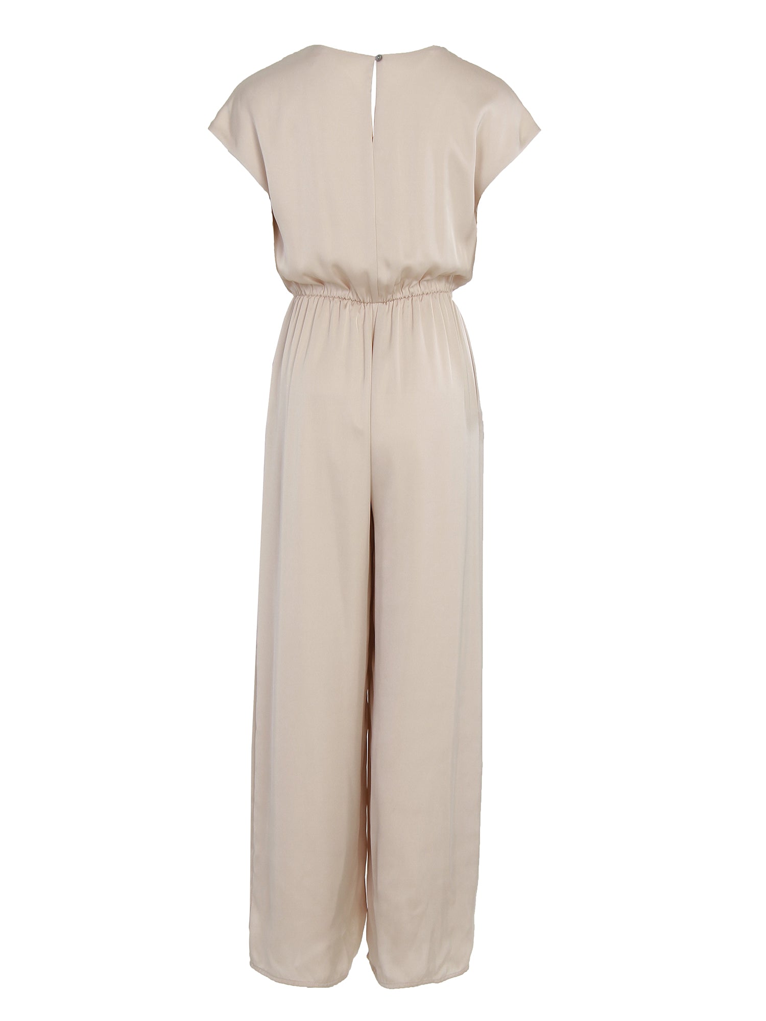 Zalin Front Twist Knot Jumpsuit