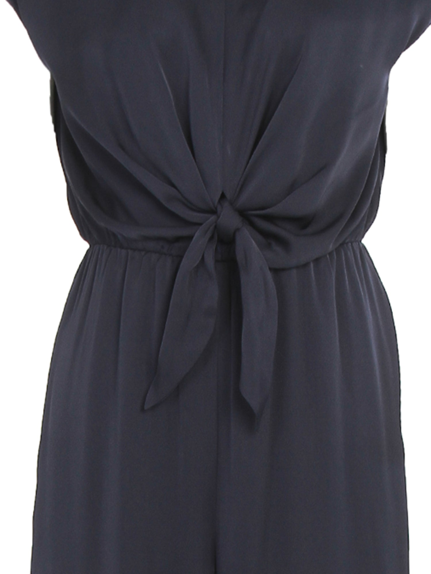Zalin Front Twist Knot Jumpsuit