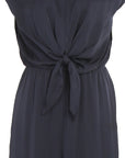 Zalin Front Twist Knot Jumpsuit