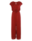Zalin Front Twist Knot Jumpsuit