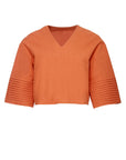 Cora Pleated Sleeves Top