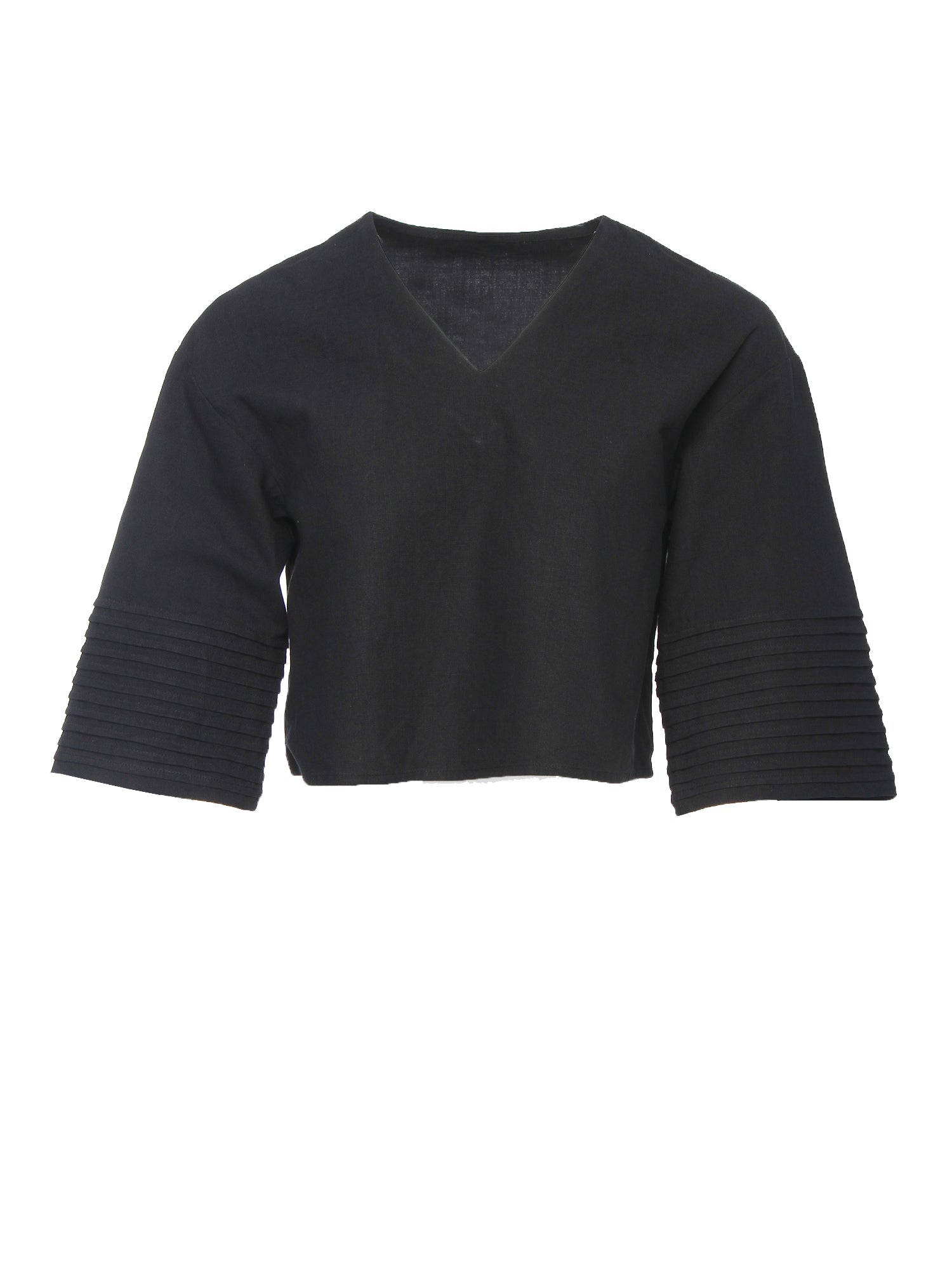 Cora Pleated Sleeves Top