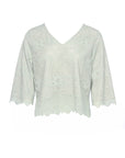 Deena Lace Scalloped Top