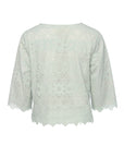 Deena Lace Scalloped Top