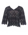 Deena Lace Scalloped Top