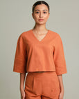 Cora Pleated Sleeves Top