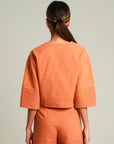 Cora Pleated Sleeves Top