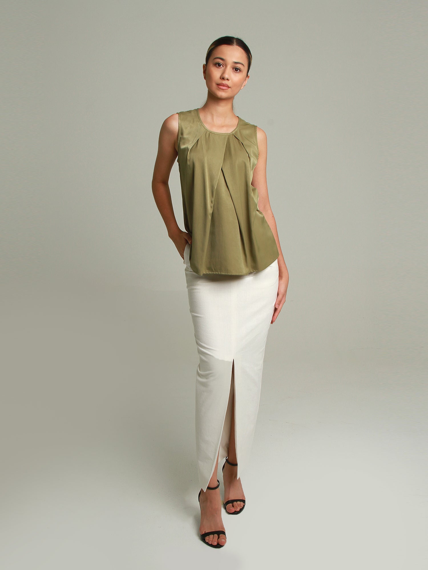 Lydrin Pleated Wrap Top