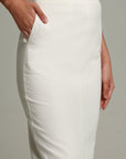 Cleo Linen Front Slit Maxi Skirt