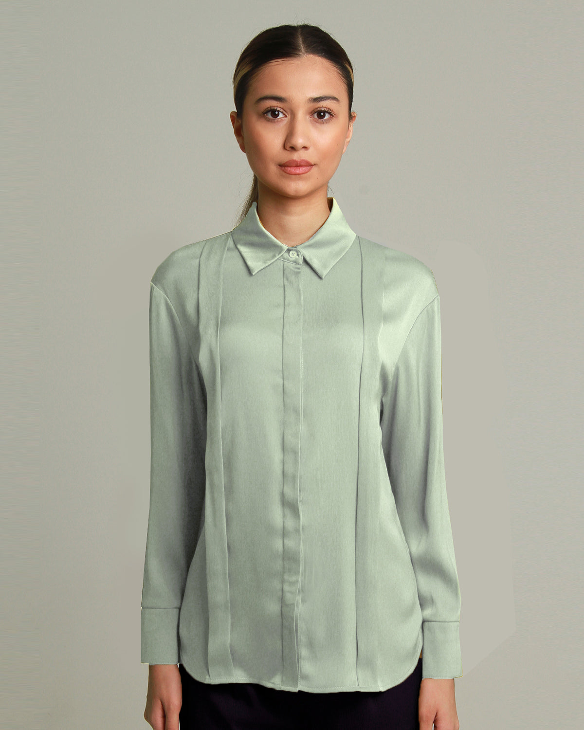 Tara Long Sleeve Dual Pleat Shirt