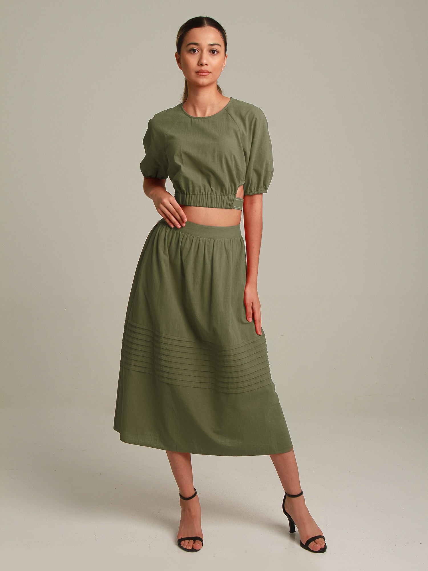 Cassandra Flair Midi Skirt