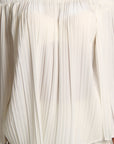 Cori Off Shoulder Pleated Top