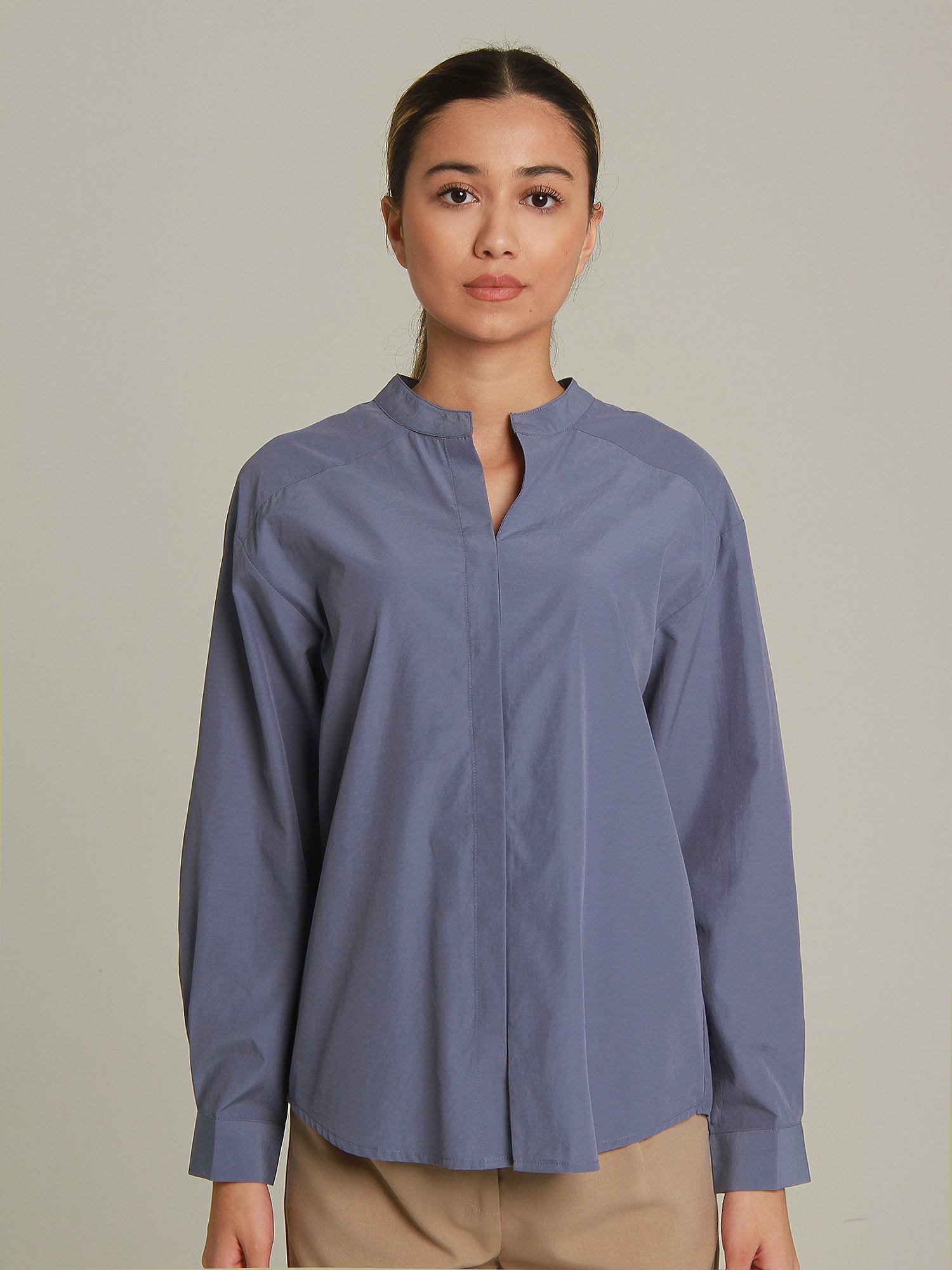 Dennes Long Sleeve Cape Back Shirt