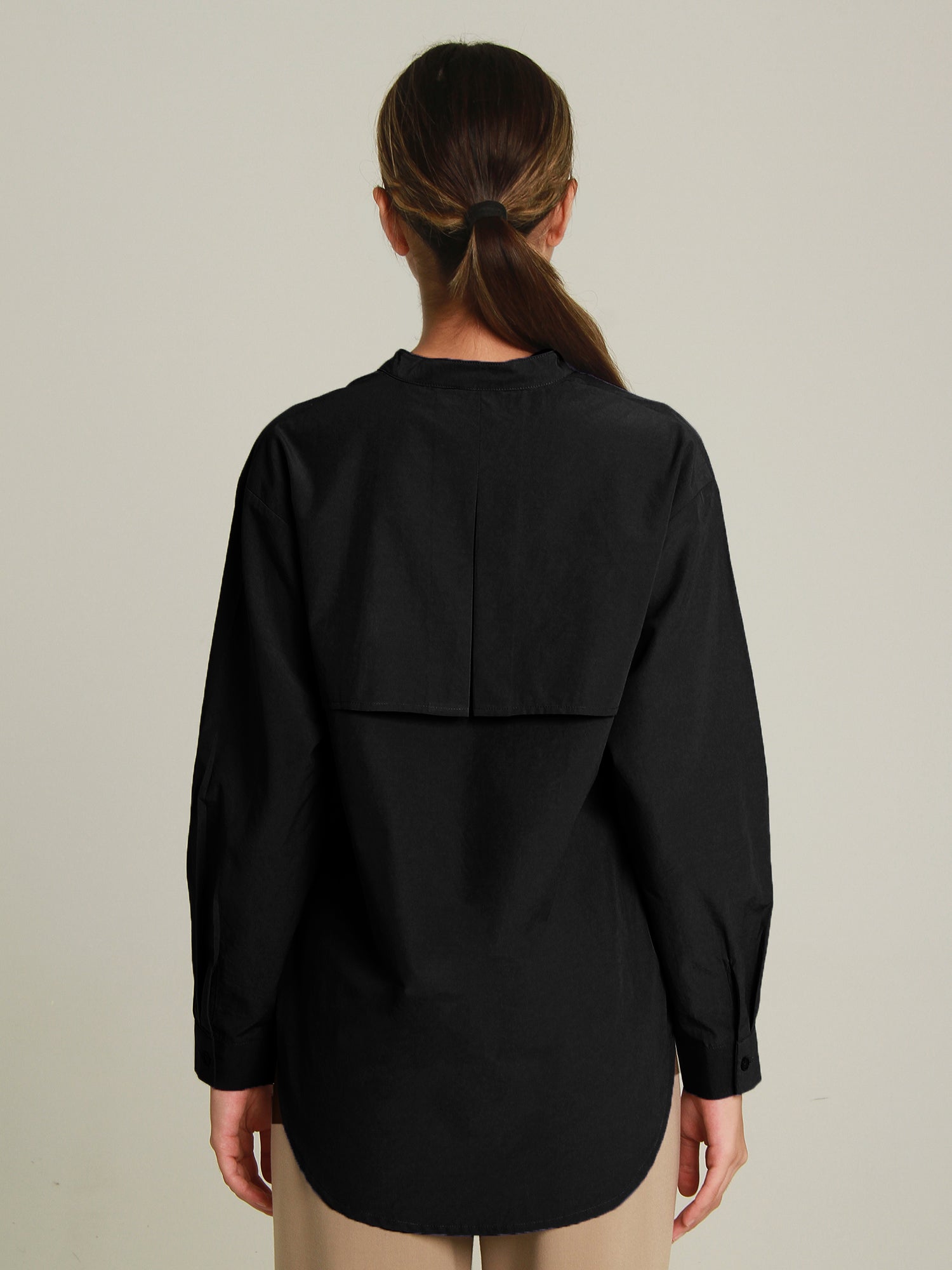 Dennes Long Sleeve Cape Back Shirt
