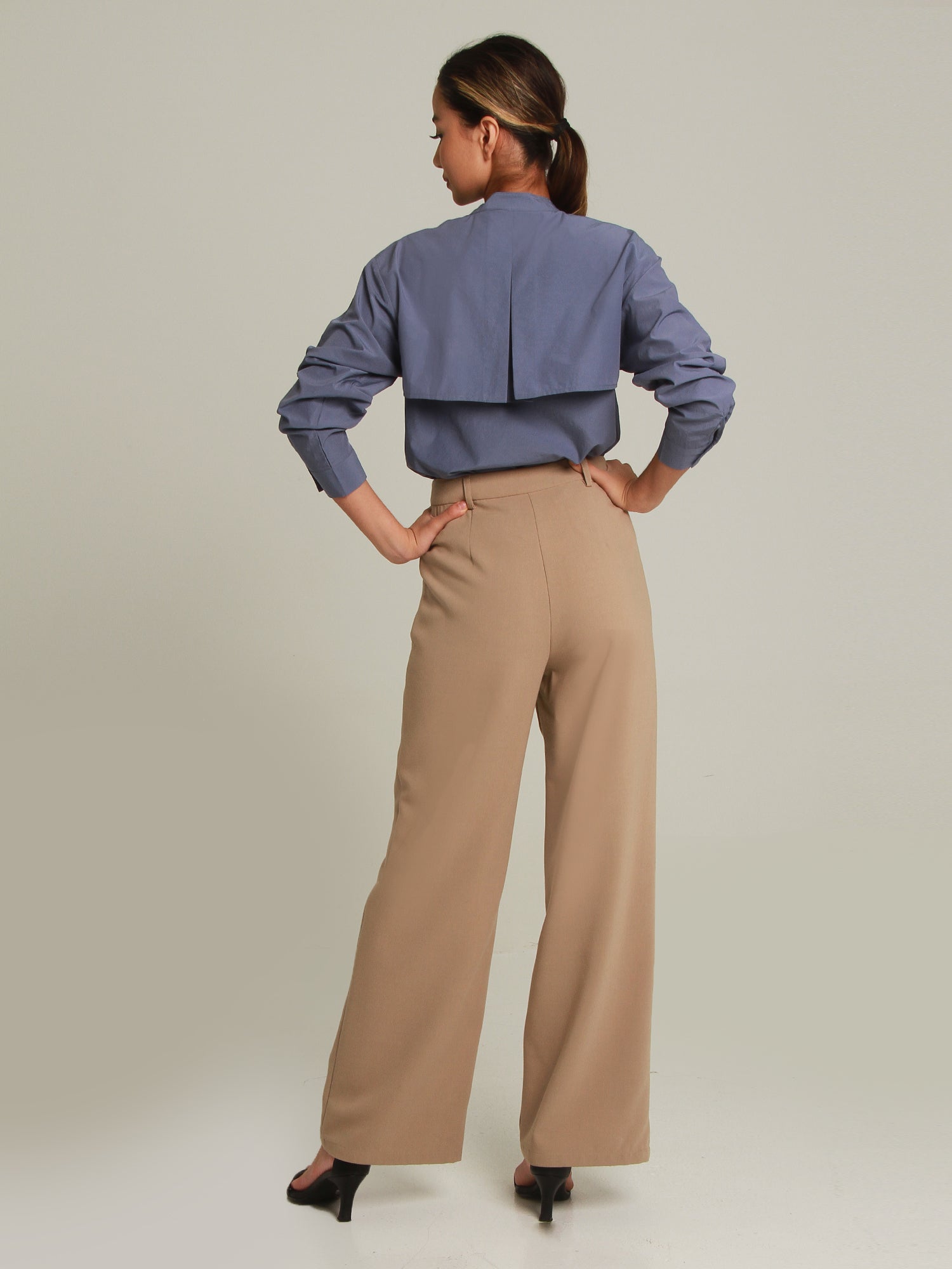 Dennes Long Sleeve Cape Back Shirt