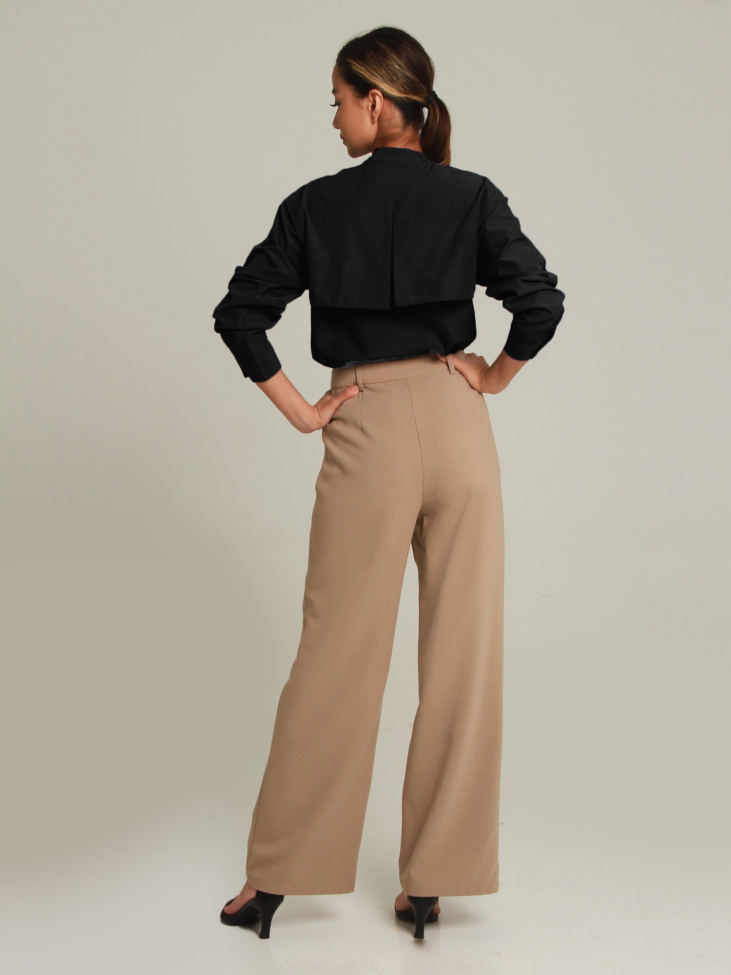 Dennes Long Sleeve Cape Back Shirt