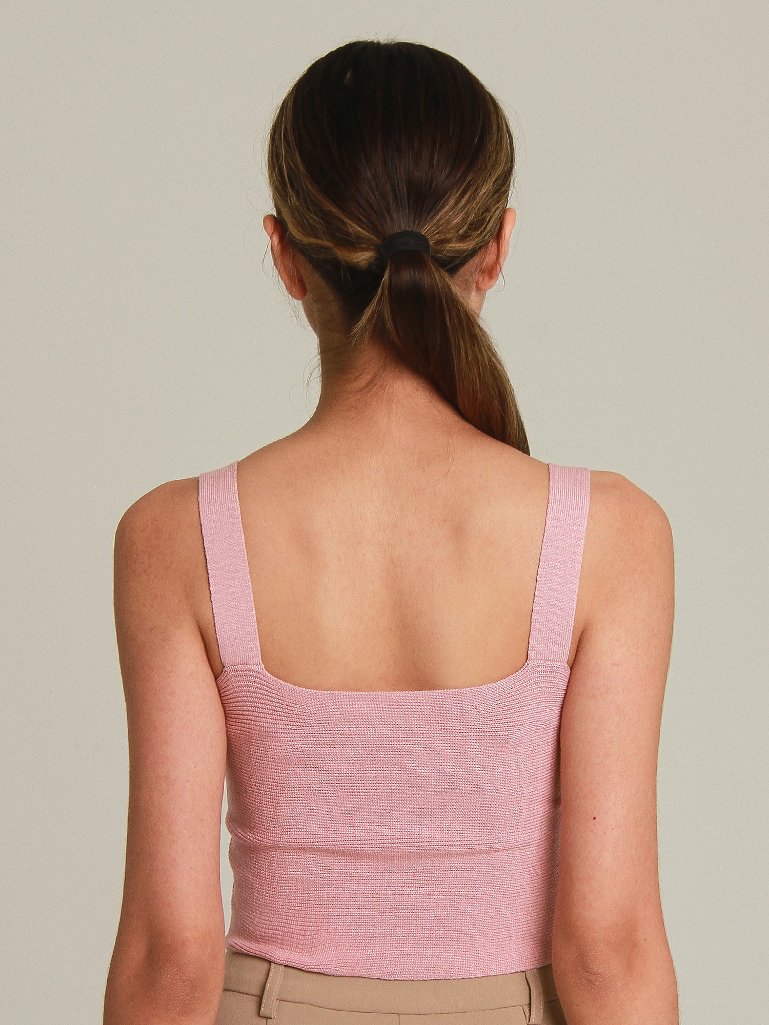 Thenna Rib Knit Crop Top