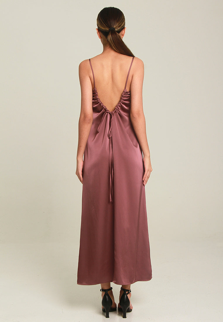 Paulette Bareback Drawstring Dress