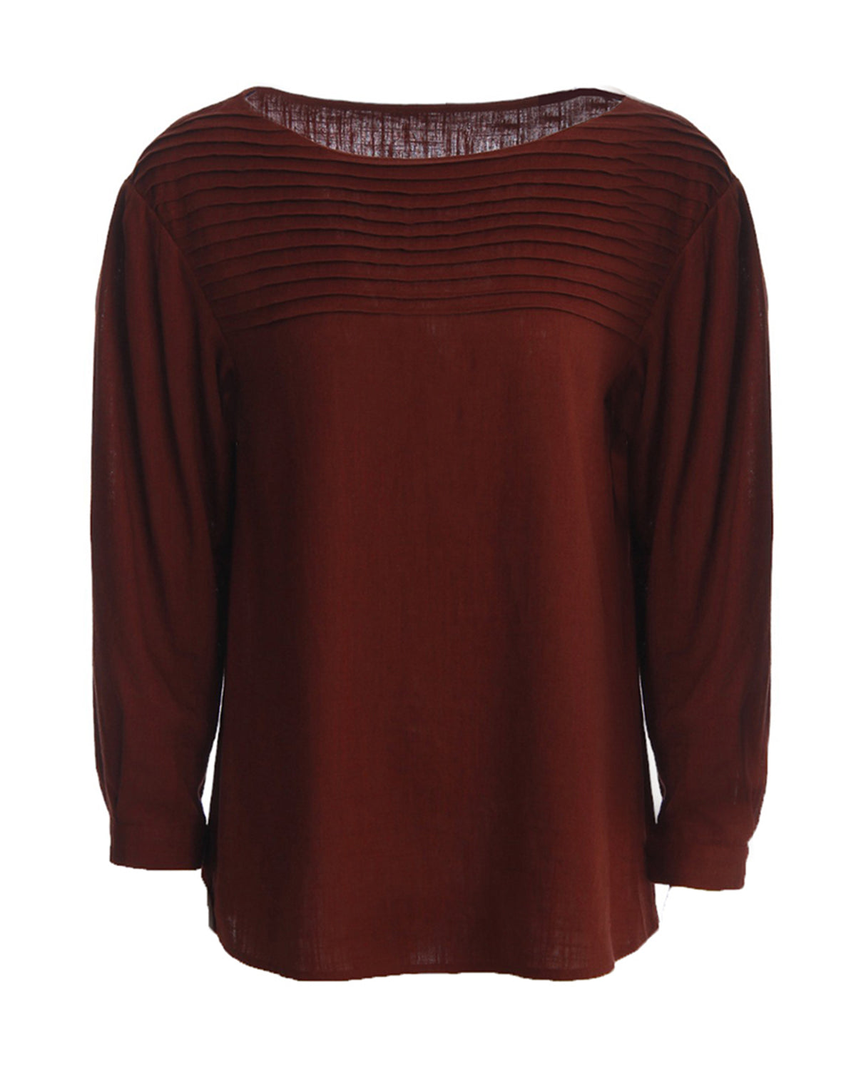 Rue Long Sleeve Pleated Top