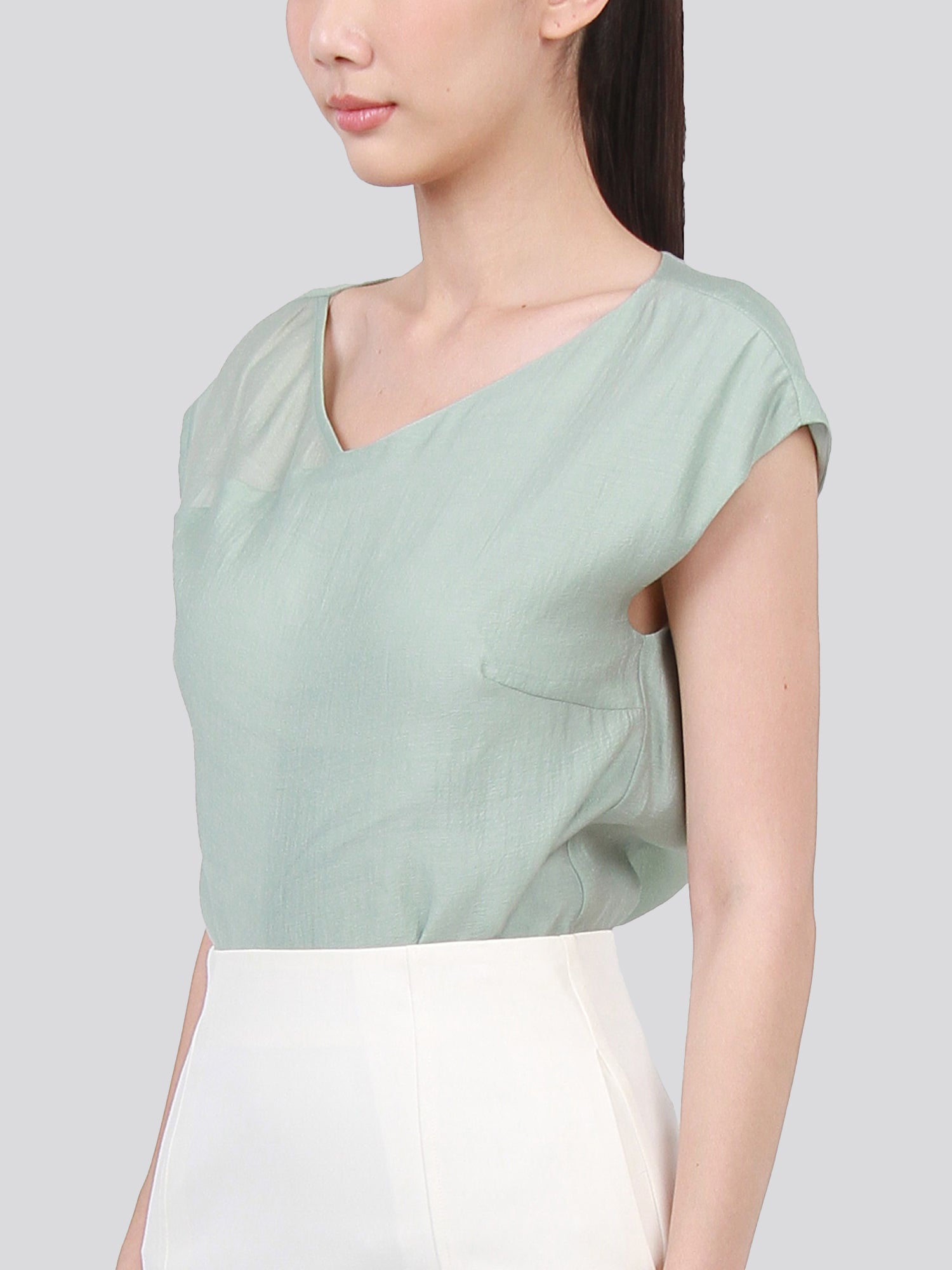 June Cap Sleeves Top