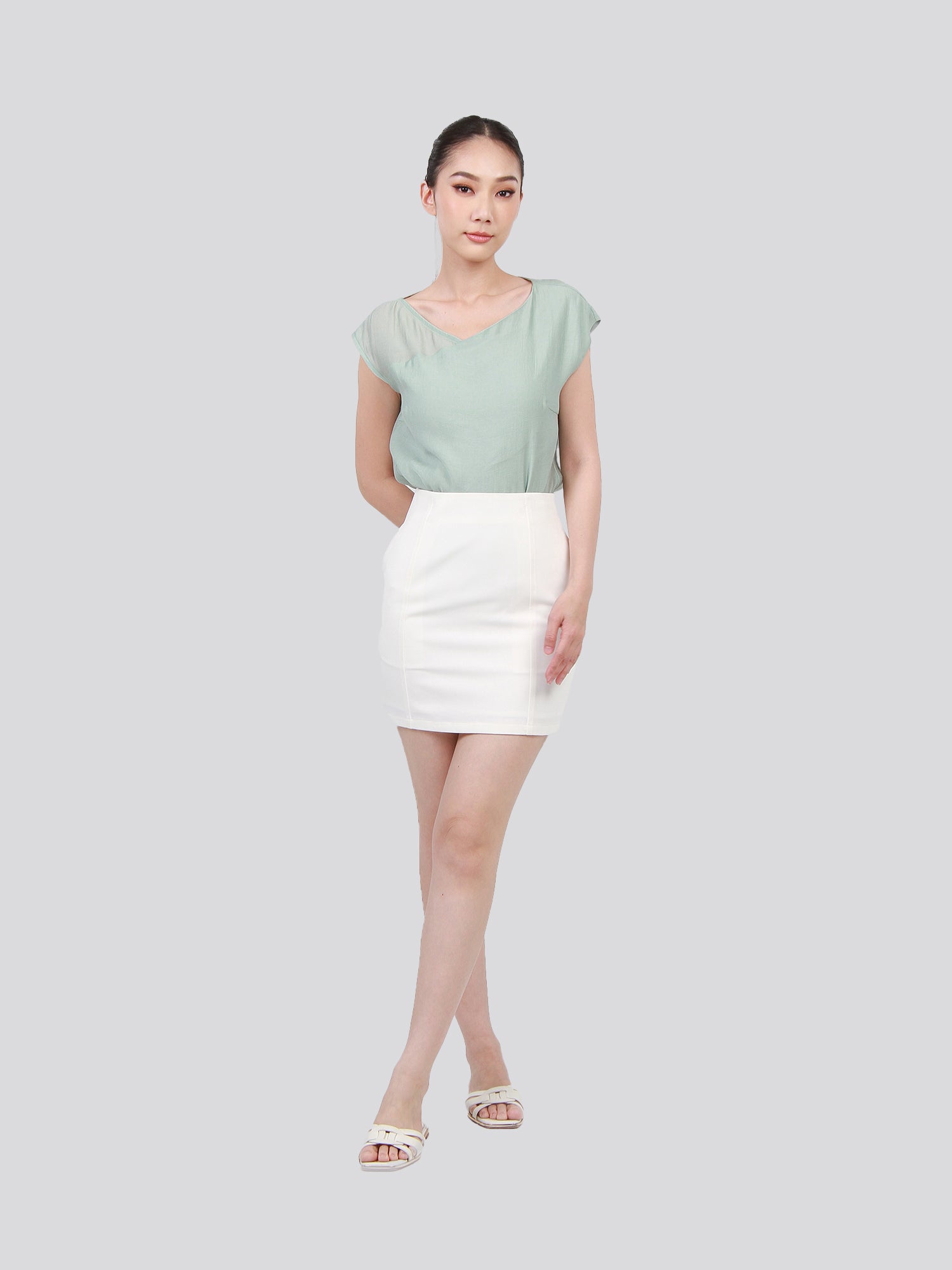 June Cap Sleeves Top
