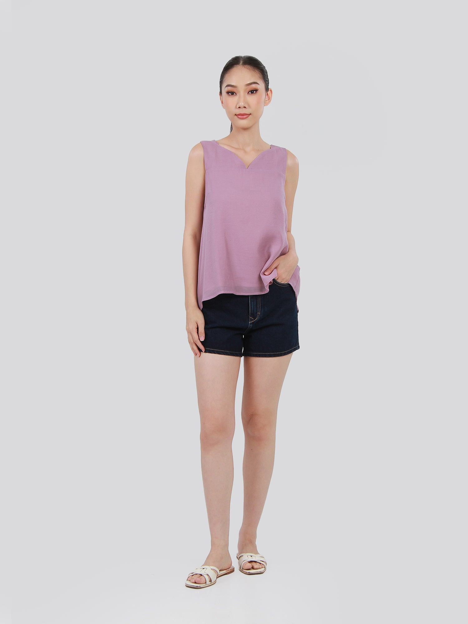 June Cap Sleeves Top