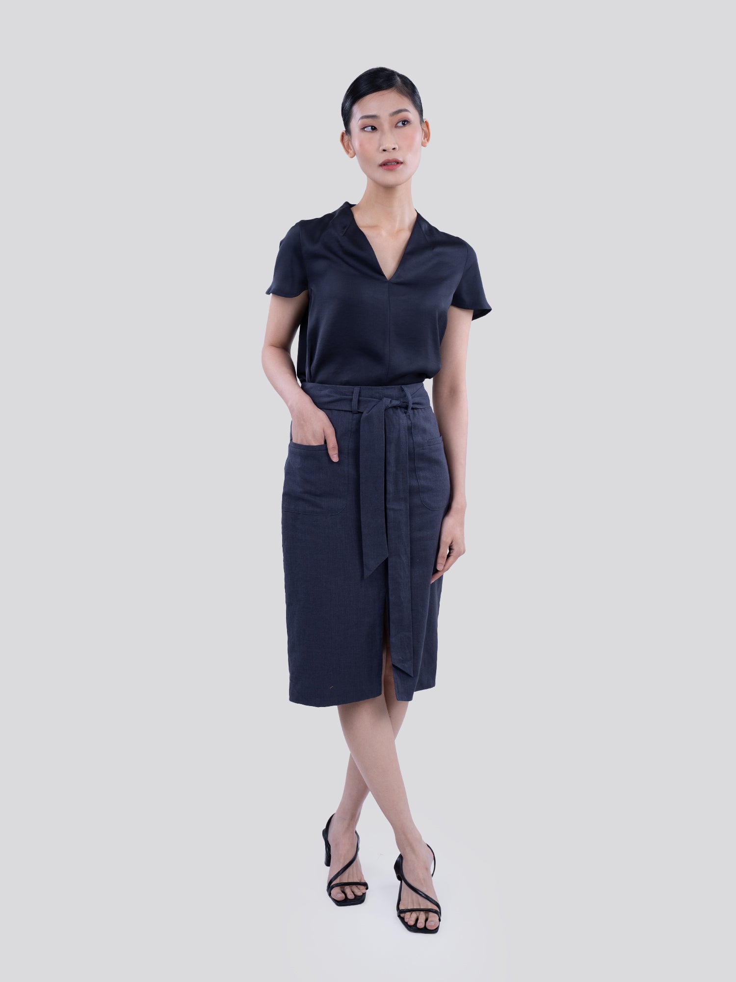 Juniper Linen Blend Skirt