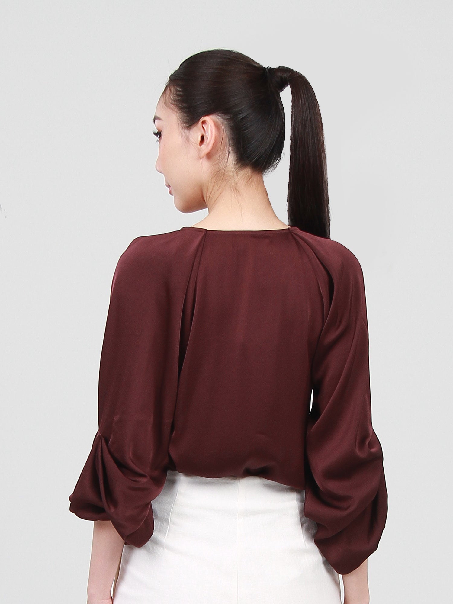 Micah Draped Sleeves Blouse