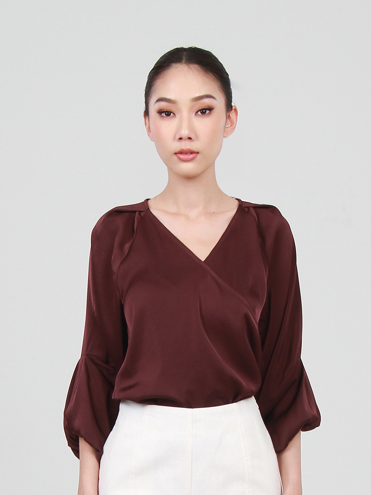 Micah Draped Sleeves Blouse