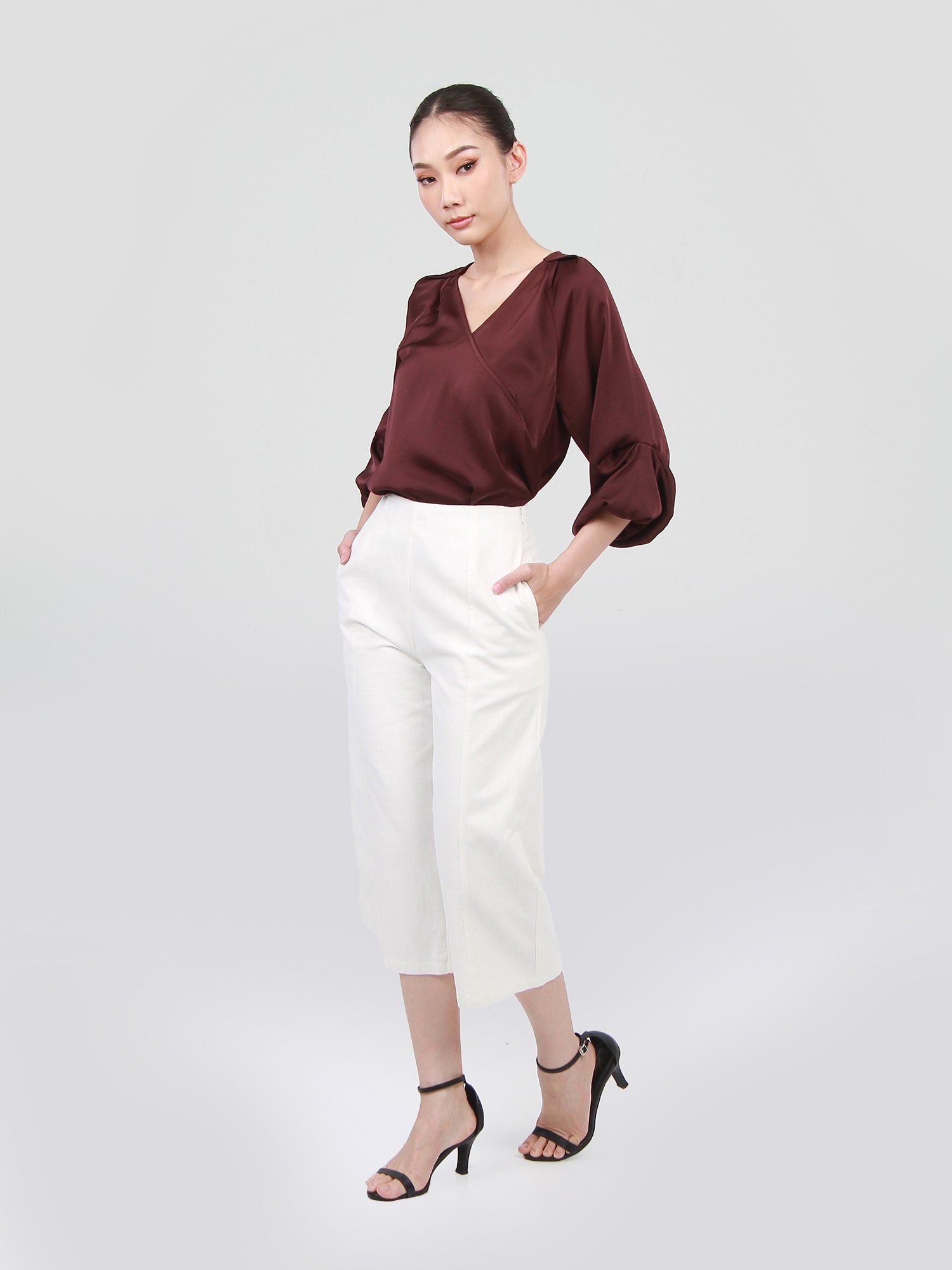 Micah Draped Sleeves Blouse