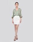 Micah Draped Sleeves Blouse