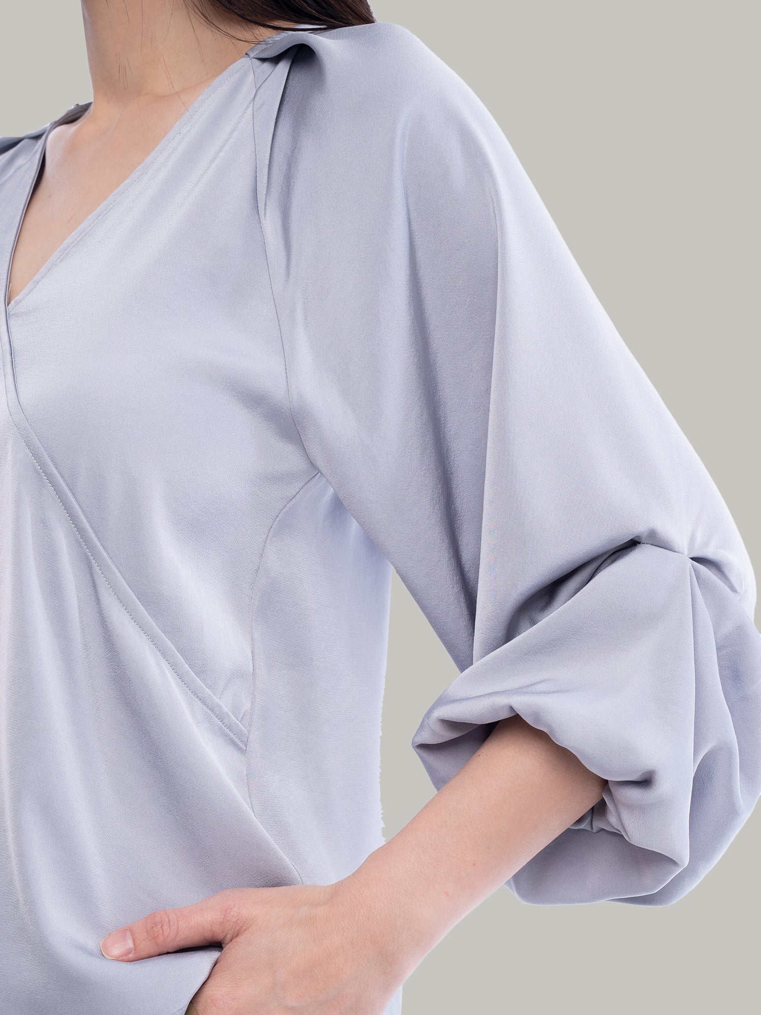 Micah Draped Sleeves Blouse