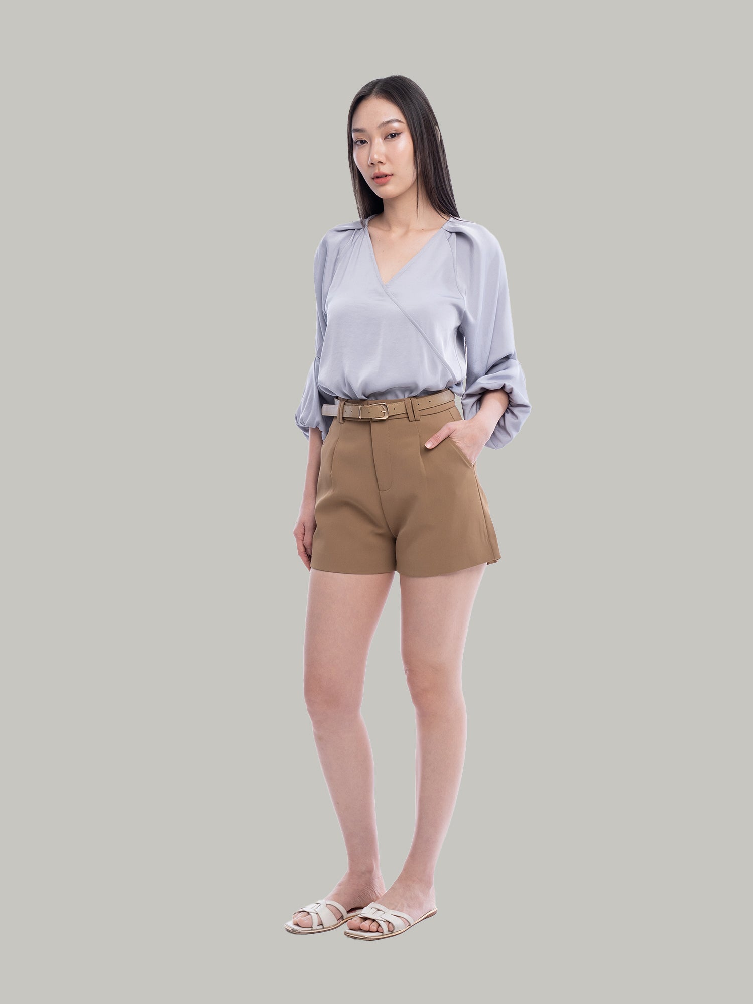 Micah Draped Sleeves Blouse