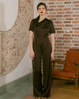 Faye Asymmetrical Neckline Jumpsuit