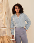 Jacque Long Sleeve Striped Raglan Shirt