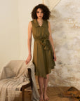 Celene Shimmer Midi Dress