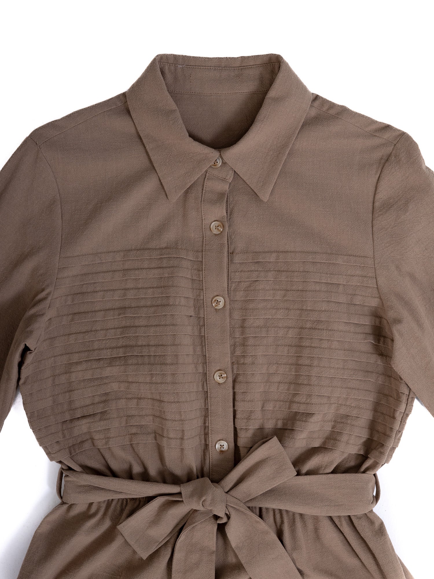 Franca Pleated Mini Dress