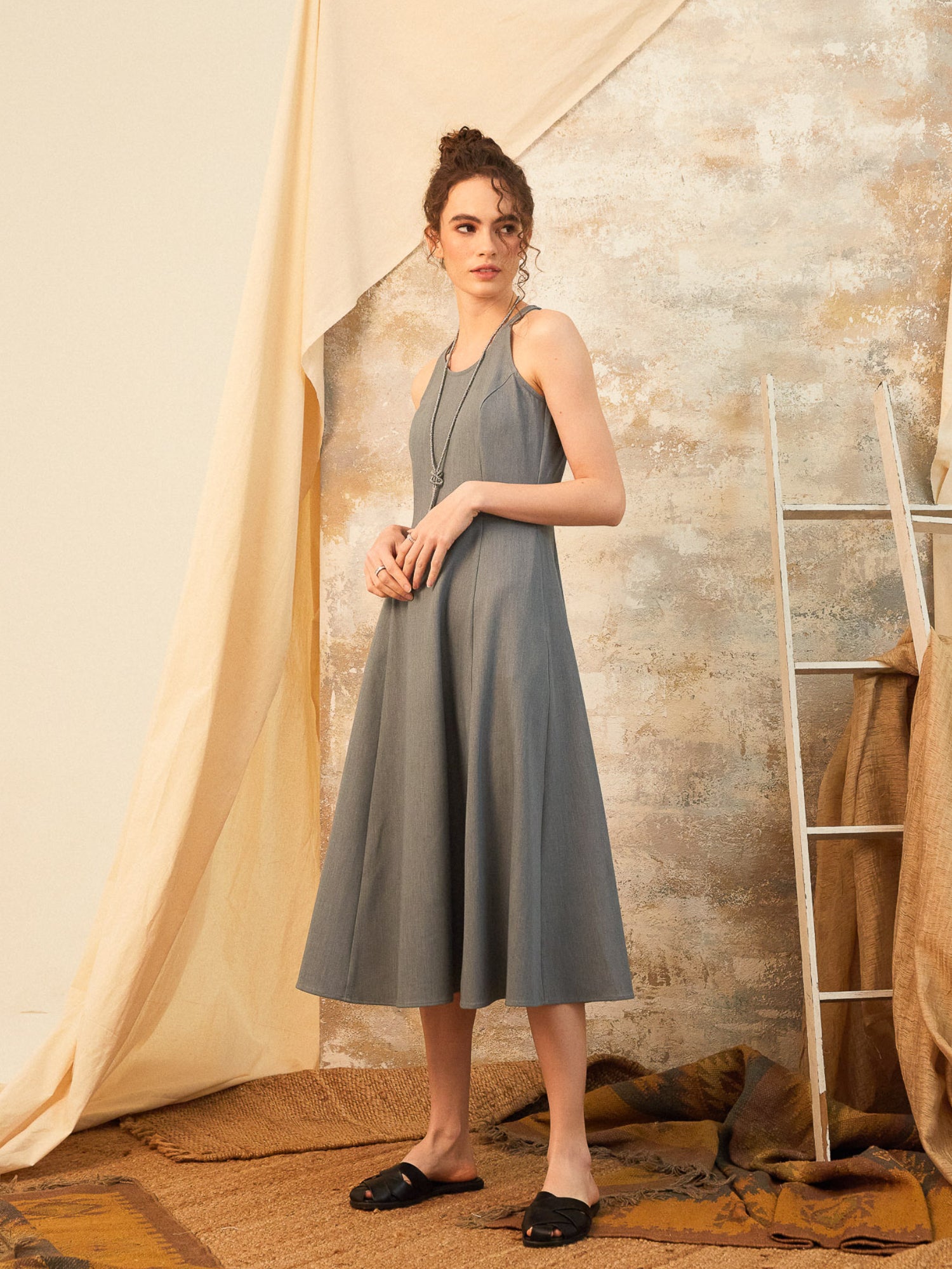 Laine Paneled Empire Dress