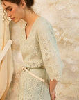 Deena Lace Scalloped Top