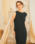 Gaia Pleated Maxi Dress