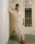 Terra Draped Maxi Skirt