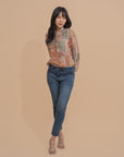Patchwork Print Blouse
