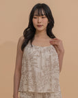 Printed Linen Camisole