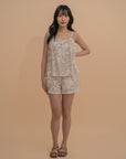 Printed Linen Camisole