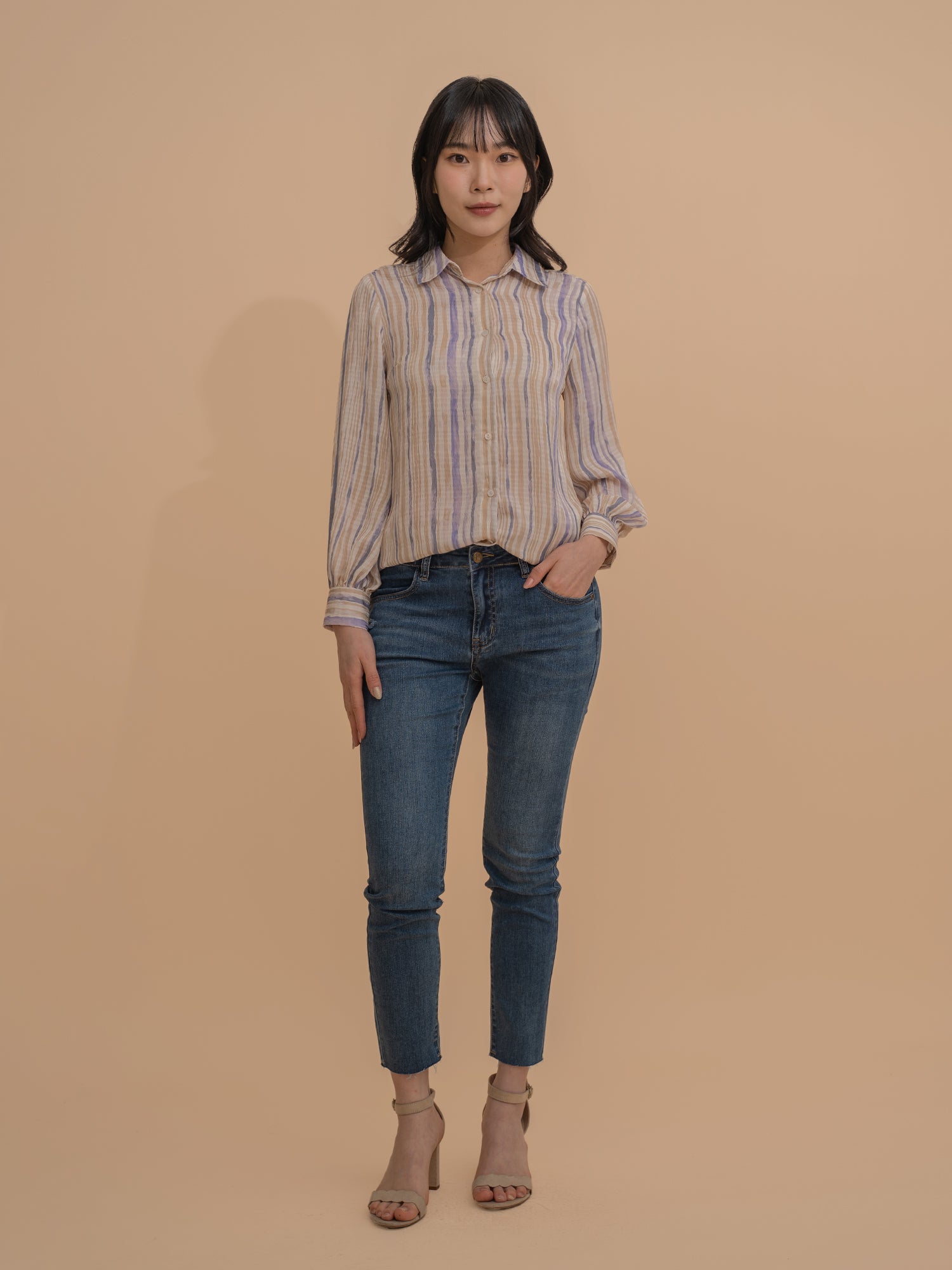 Printed Striped Shirt