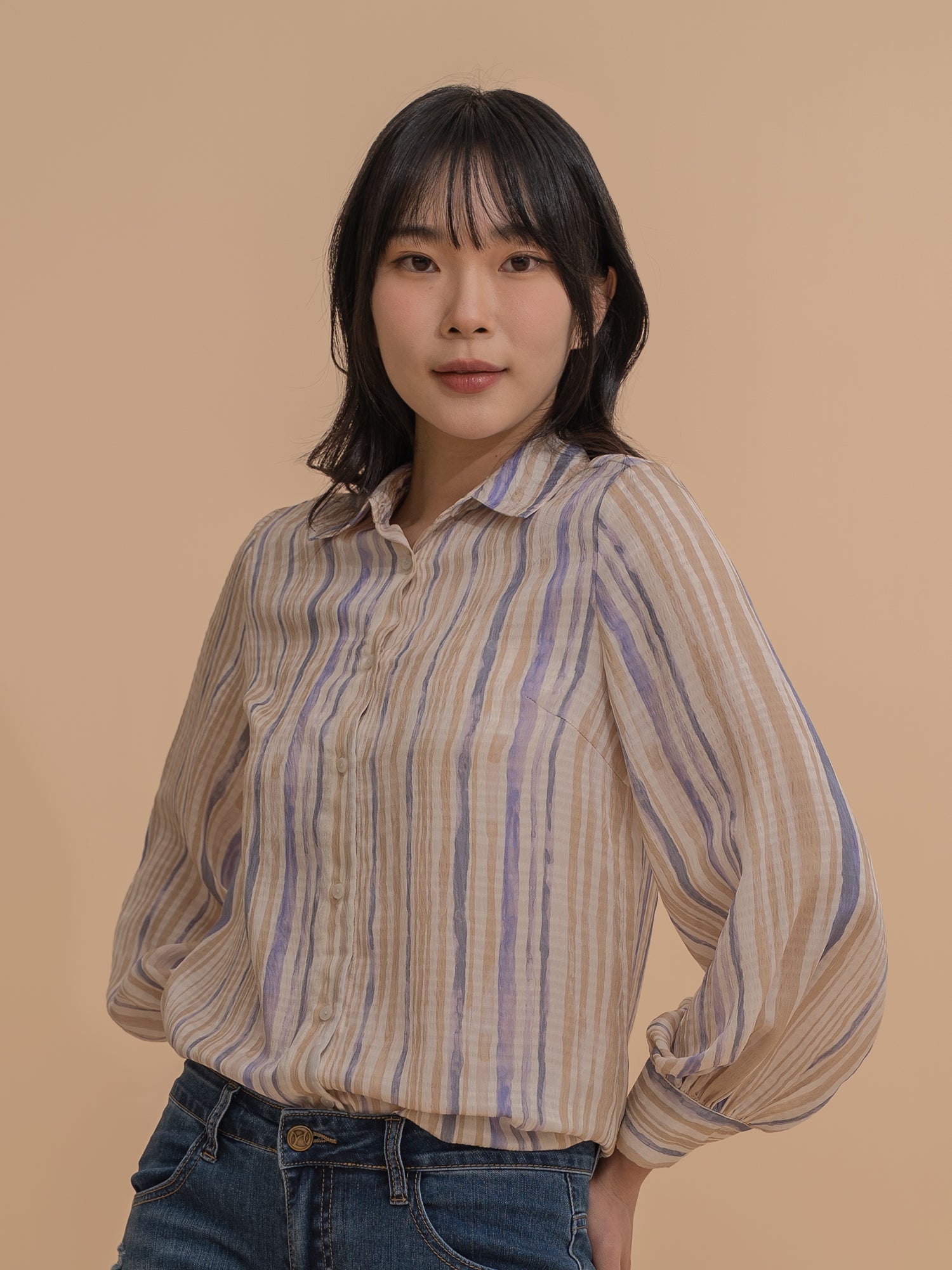 Printed Striped Shirt